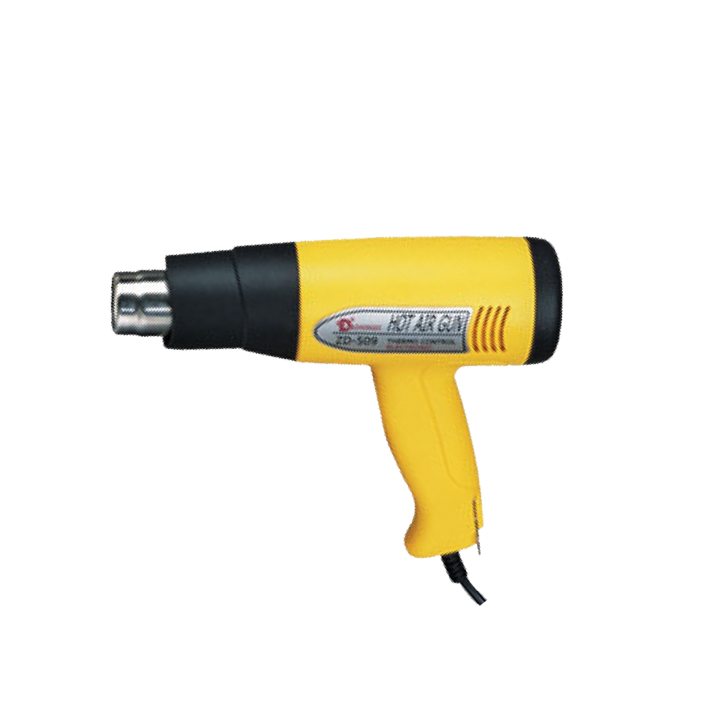 PISTOLA DE CALOR, 1200-1300 WATTS, 110V, 10A, AMARILLO