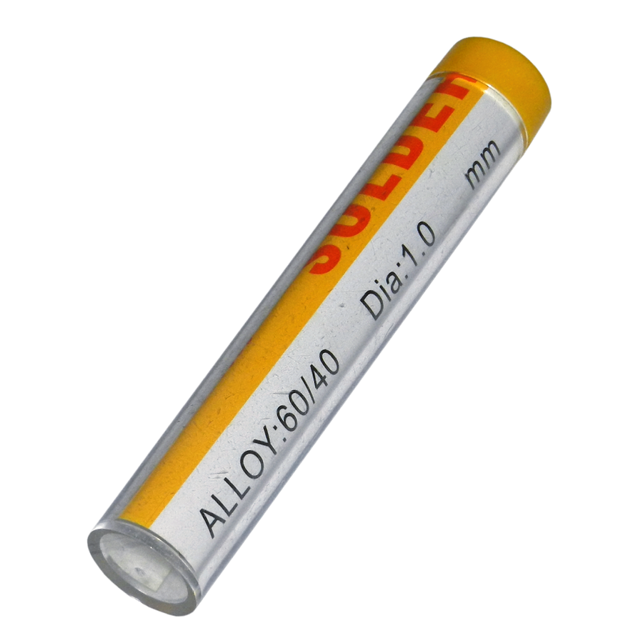 Alambres de Soldar Caja de Plástico Cilindrica 1.0 mm OD 60/40Pb % ACOUSTIC ZD-160 1.0mmx10gm