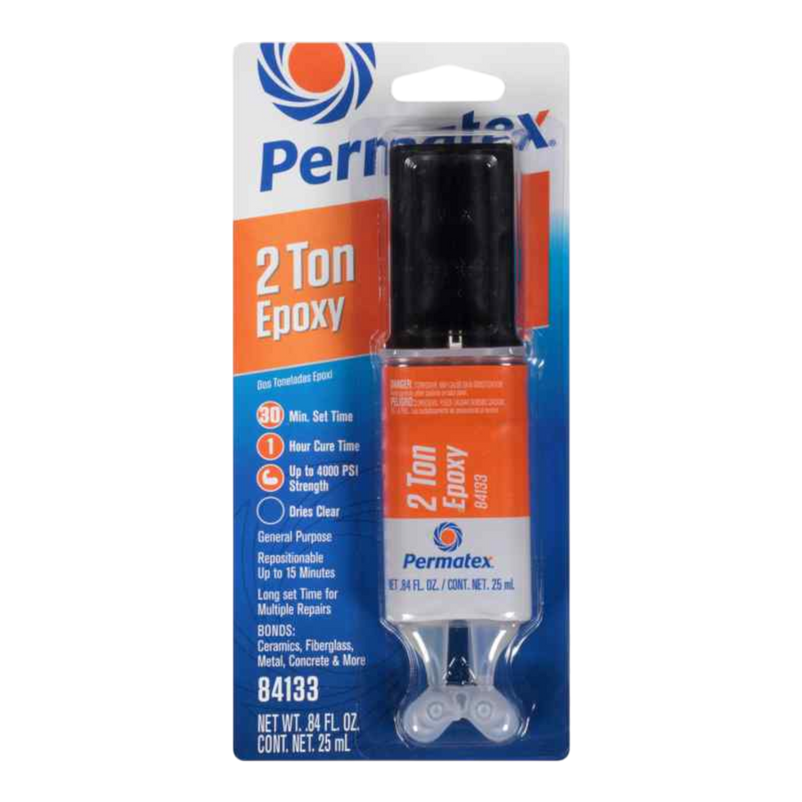 PEGAMENTO EPOXY IMPERMEABLE, TRANSPARENTE, 2 TONELADAS, 1 ONZA