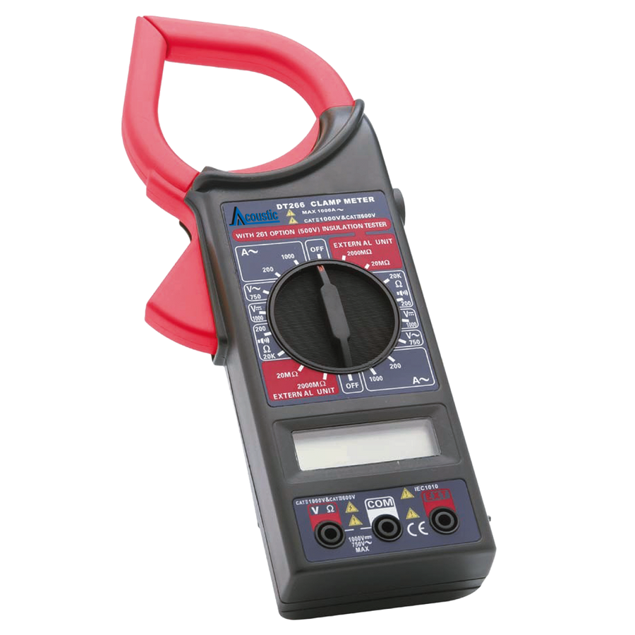 AMPERIMETRO DIGITAL GRANDE, CON PINZA