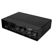 INTERFACE DE AUDIO DE 2 CANALES, 48V PARA MICROFONOS DE CONDENSADOR, SALIDA L-R, DOBLE ALIMENTACION DC DE ENTRADA