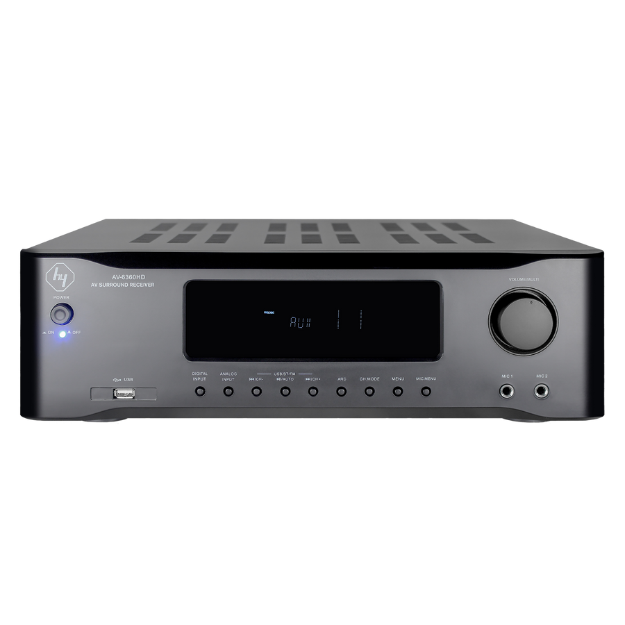 AMP HT 5.1 CH, 2X100W FRONT./3X20W CEN/SAT BT 4.0, USB, HDMI, OPT, COAX, RCA.