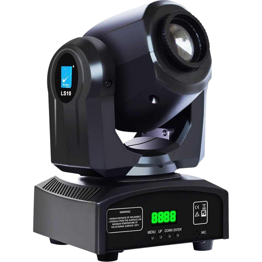 LUZ ROBOTICA LED RGBW, 10W, DMX-512 9/11CH