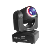 LUZ ROBOTICA CON RING LED, RGB, 7+1 GOBOS/12LED, 40W, EFECTO CALEIDOSCOPIO, 7+1 PATRONES, DMX-512 10/12CH