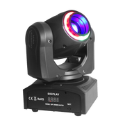 LUZ ROBOTICA CON RING LED, RGB, 7+1 GOBOS/12LED, 40W, EFECTO CALEIDOSCOPIO, 7+1 PATRONES, DMX-512 10/12CH