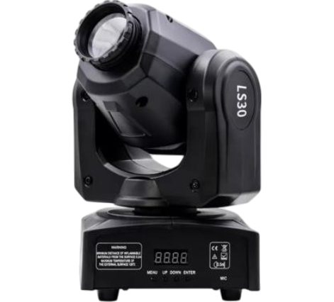 LUZ ROBOTICA LED RGBW, 30W, DMX-512, 9/11CH