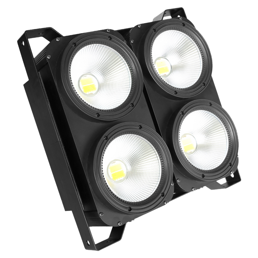 LUZ REFLECTOR LED, 4LEDX100W,  EFECTO STROBO, DMX-512 4/9CH