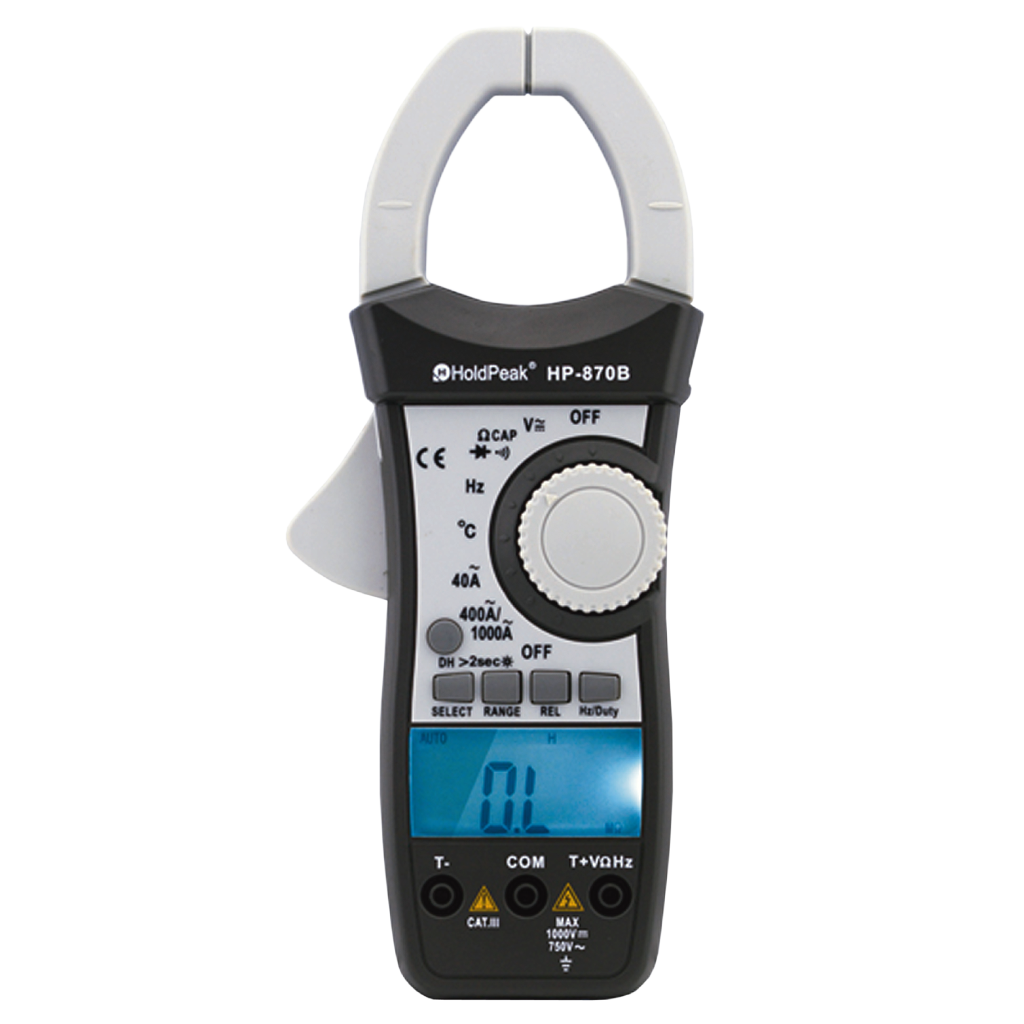 AMPERIMETRO DIGITAL CON BUZZER, DOBLE PANTALLA