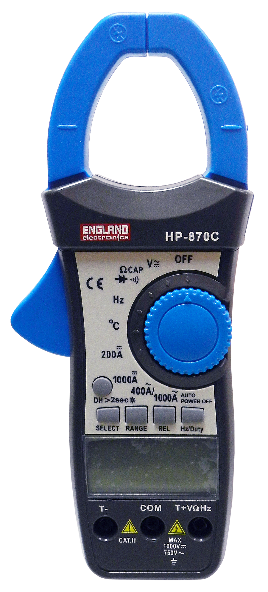 AMPERIMETRO DIGITAL CON BUZZER, DOBLE PANTALLA