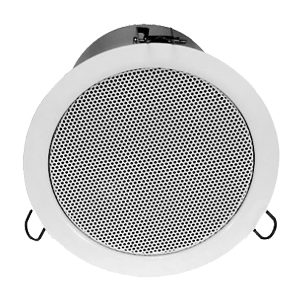 PARLANTE PARA TUMBADO, 5.5 PULG. CON TRANSFORMADOR, 50V-70V-100V, 5.5-8 OHM, 2.5-5-10W, 85DB