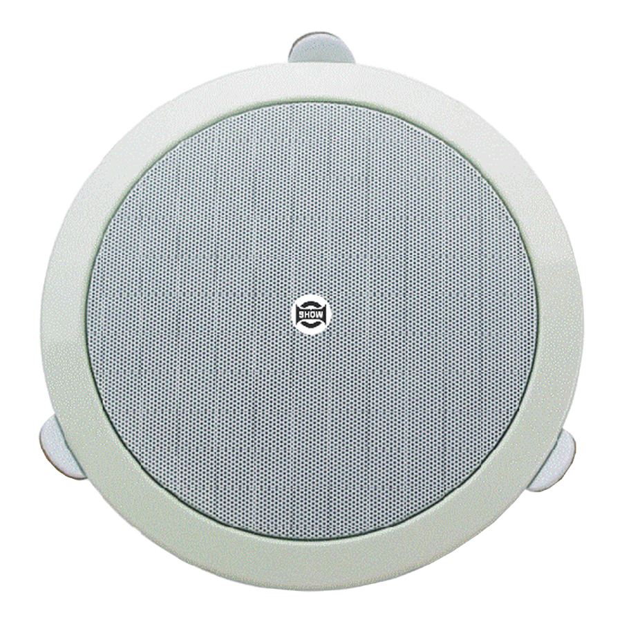 Altavoz C&H de Tumbado 20 W Potencia RMS, Altavoz 6.5 Pulg, 92, 79, 98 dB Sensibilidad, 95-20 Hz - kHz, SHOW CSL-6120