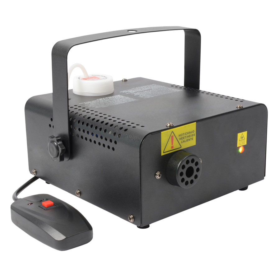 MAQUINA DE HUMO CON LUZ LASER, 400W, INCLUYE CONTROL REMOTO