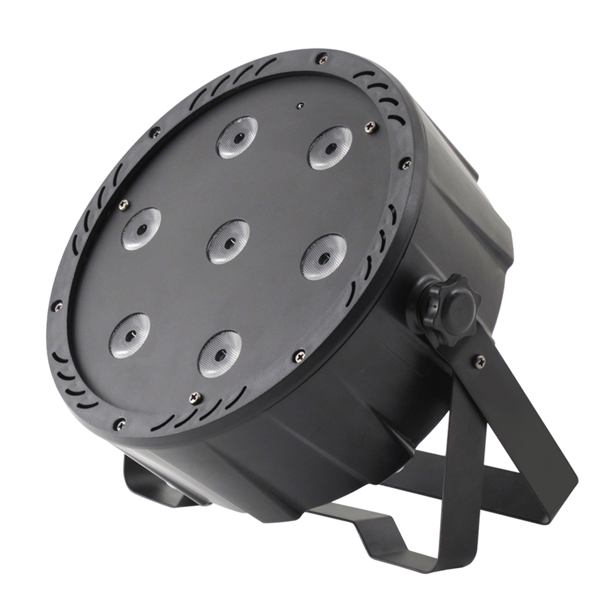 LUZ TACHO LED RGBW, 7LEDX10W, DMX-512 8CH