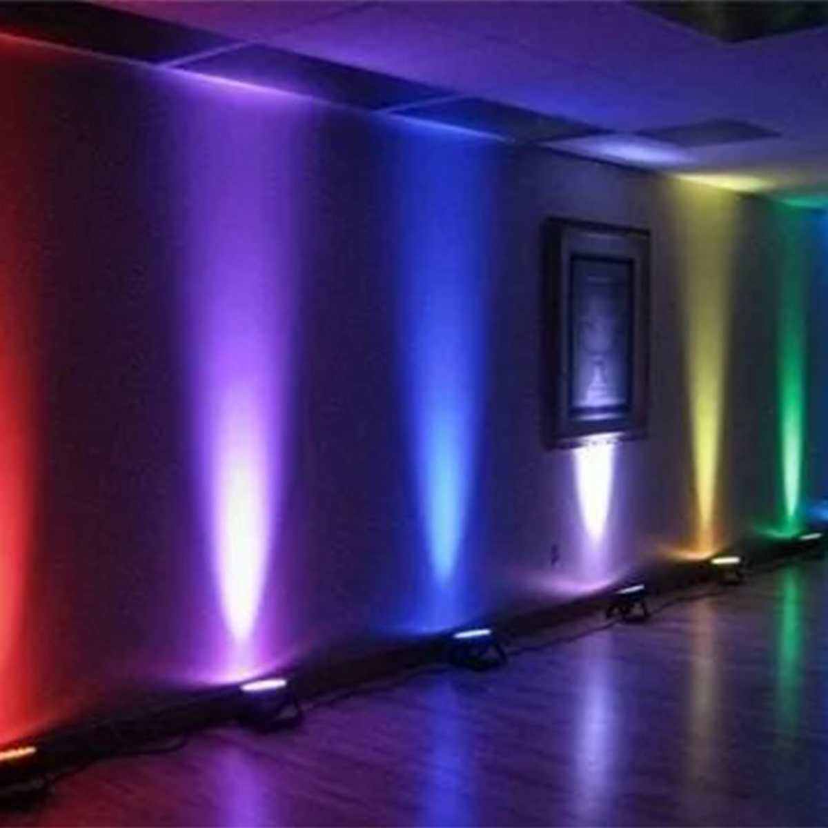 LUZ TACHO LED, RGB, 36LEDX1.5W, DMX-512, 8/9CH