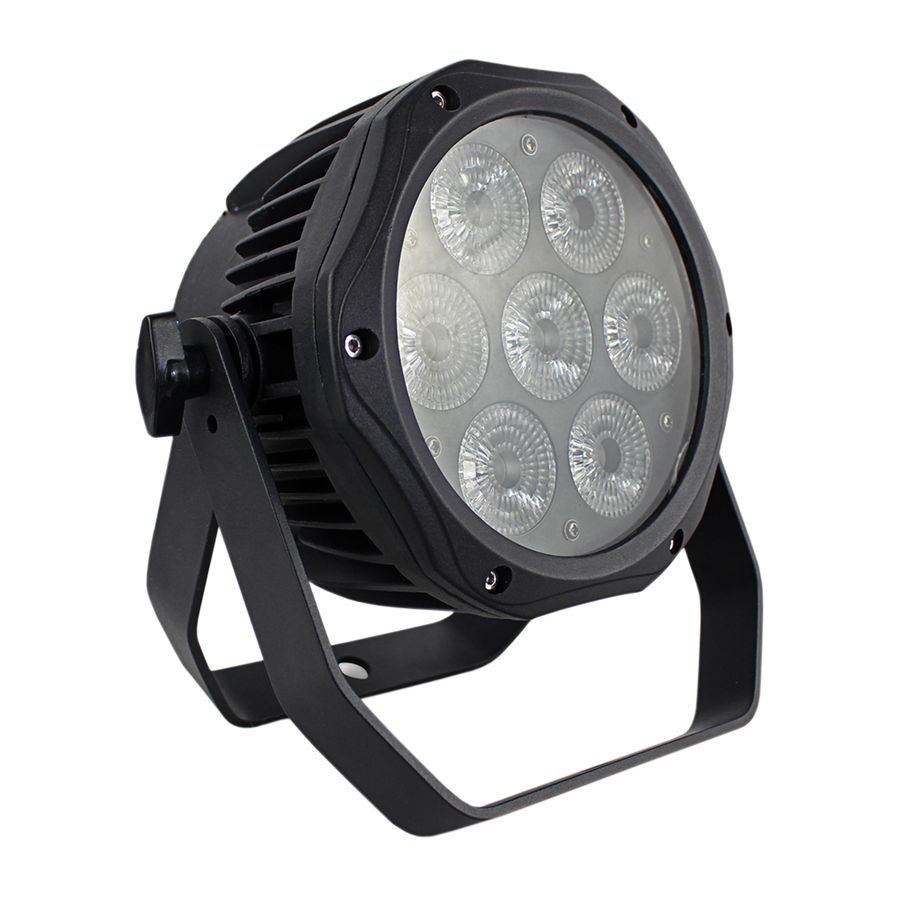 LUZ TACHO LED RGBW, 7LEDX10W, DMX-512 8CH, IP67