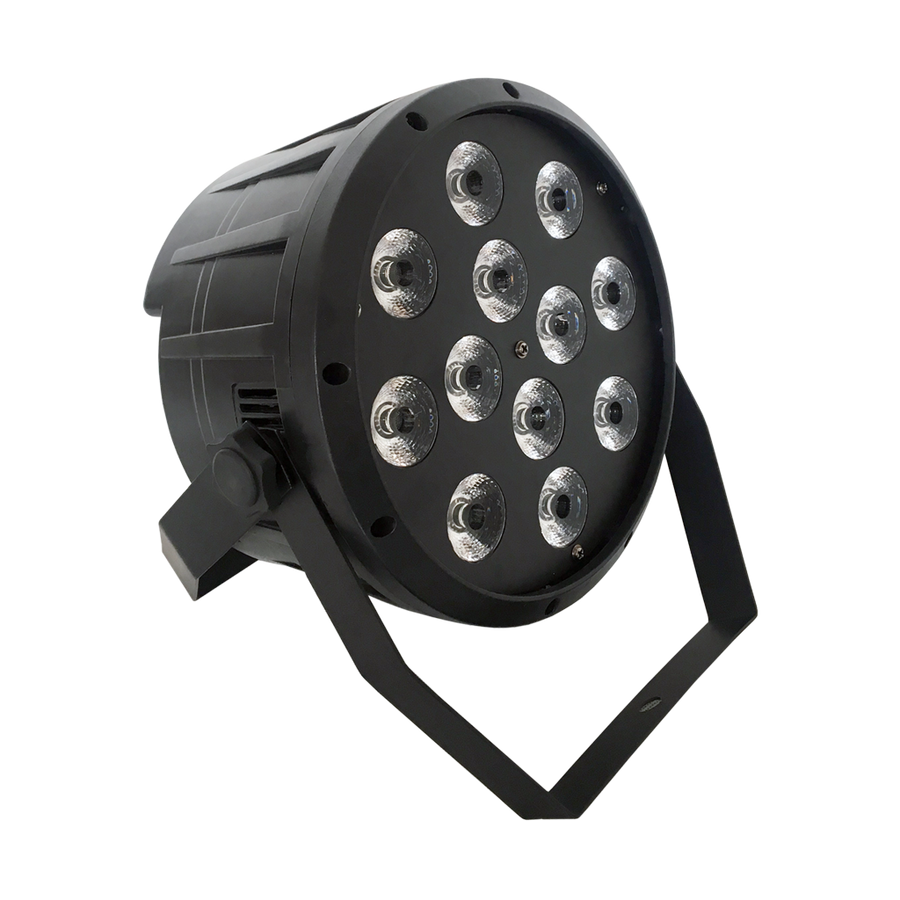 LUZ TACHO LED RGBW, 12LEDX12W, DMX-512, 8/9CH