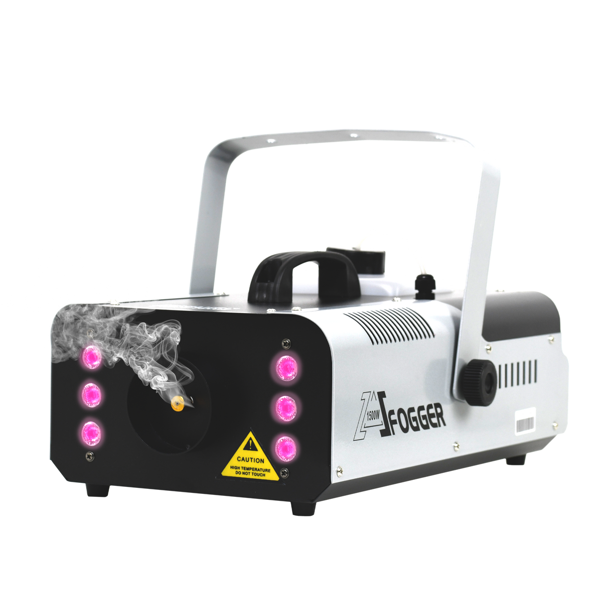MAQUINA DE HUMO CON LUCES LED, RGB, 1500W, 6LEDX3W