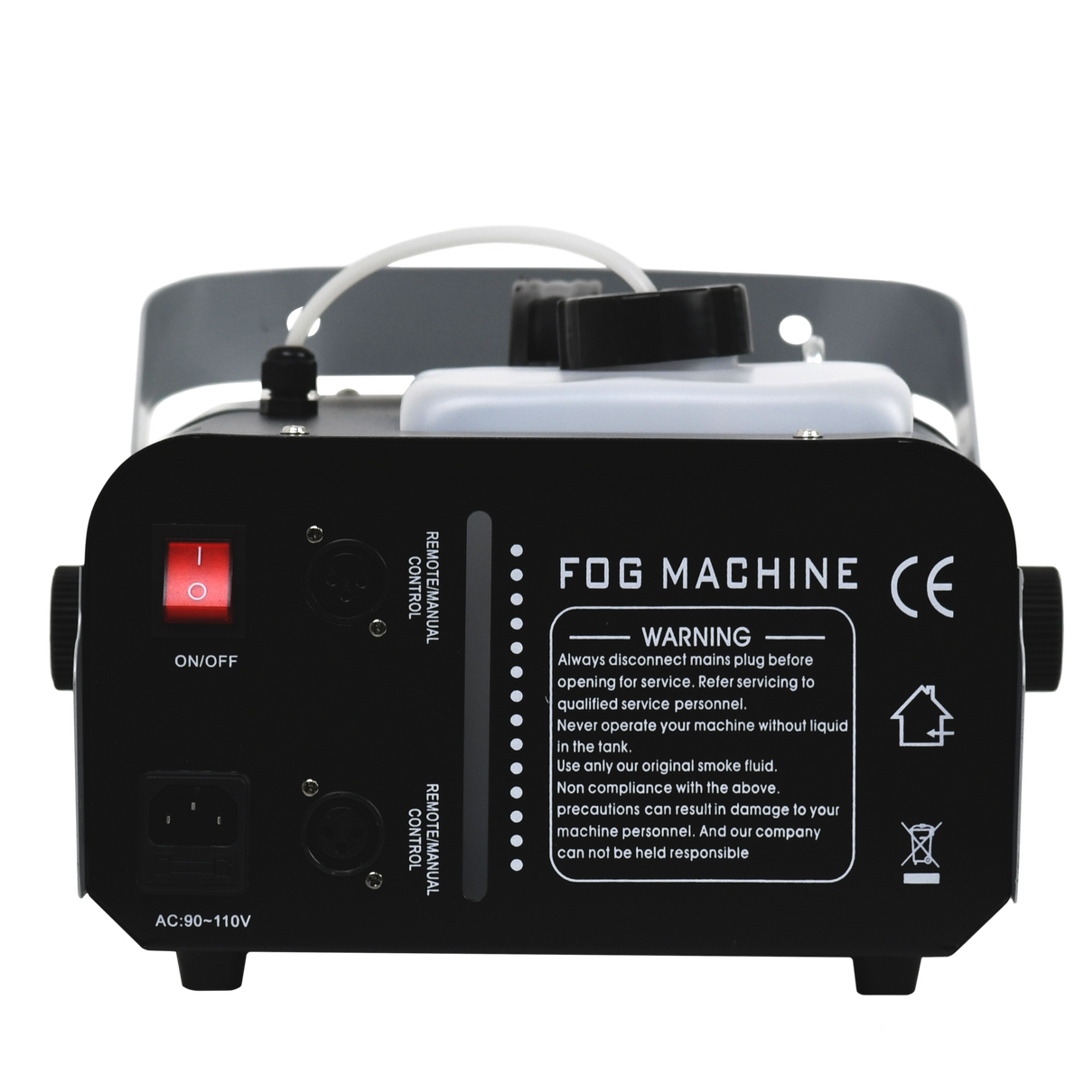 MAQUINA DE HUMO CON LUCES LED, RGB, 1500W, 6LEDX3W