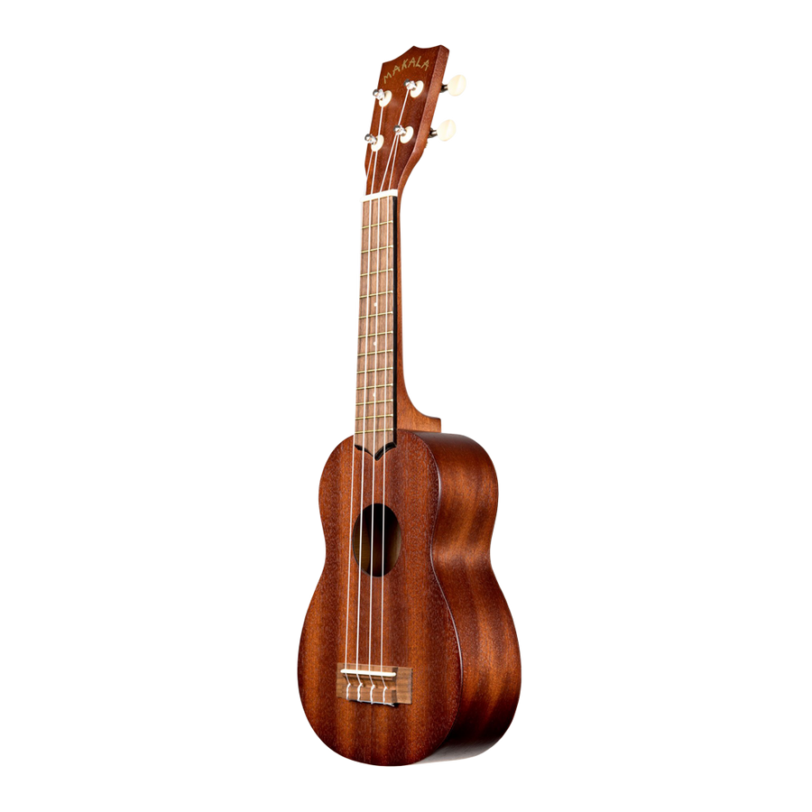 UKELELE SOPRANO 13", COLOR CAFE, TAPA Y FONDO DE CAOBA SATINADO