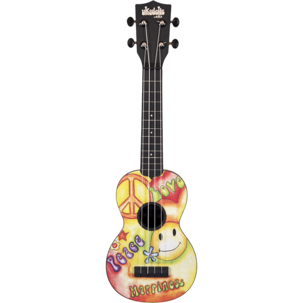 UKELELE SOPRANO 13", PLASTICO ABS, RESISTENTE AL AGUA, DISEÑO CARITA FELIZ