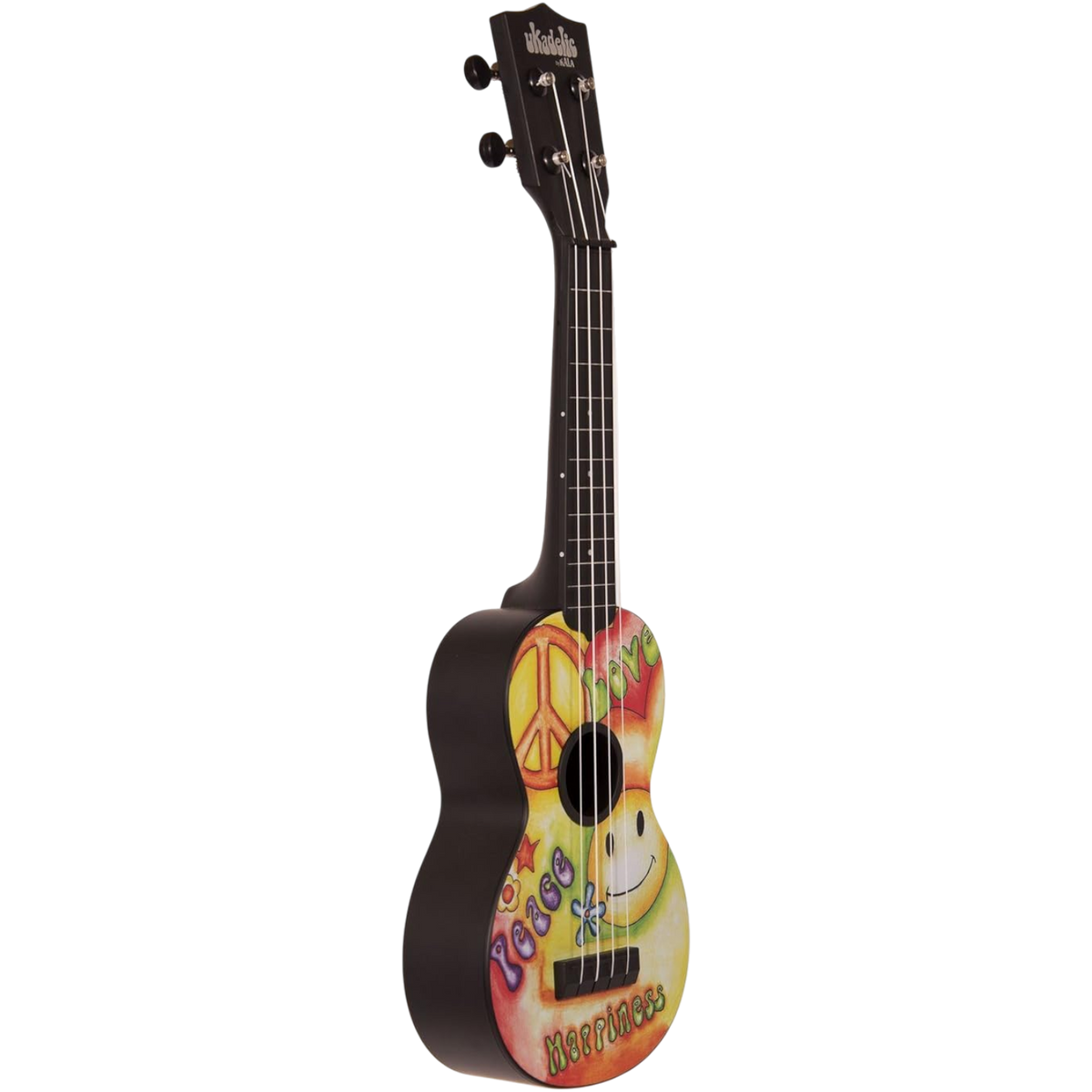 UKELELE SOPRANO 13", PLASTICO ABS, RESISTENTE AL AGUA, DISEÑO CARITA FELIZ