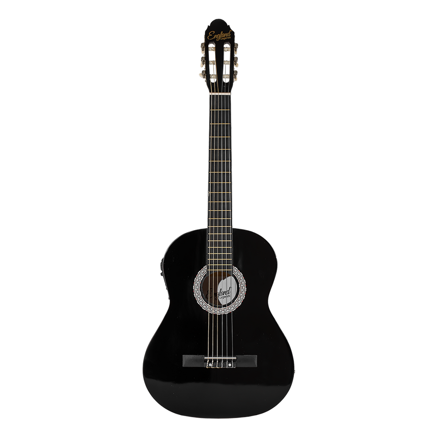 GUITARRA ELECTROCLASICA 39", COLOR NEGRO, INCLUYE  BOLSO, SET DE CUERDAS, CORREA, AFINADOR, CABLE CON CONECTORES