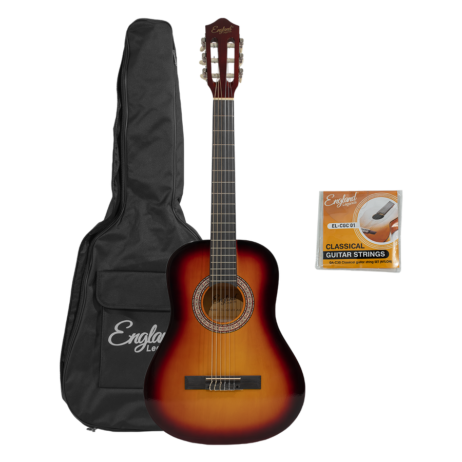 GUITARRA CLASICA 36", COLOR AMARILLO, INCLUYE BOLSO Y CUERDAS DE RESPUESTO