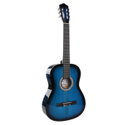 GUITARRA CLASICA 36", COLOR AZUL, INCLUYE BOLSO Y CUERDAS DE RESPUESTO