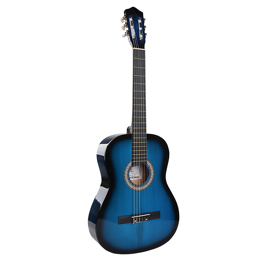 GUITARRA CLASICA 36", COLOR AZUL, INCLUYE BOLSO Y CUERDAS DE RESPUESTO