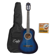 GUITARRA CLASICA 36", COLOR AZUL, INCLUYE BOLSO Y CUERDAS DE RESPUESTO