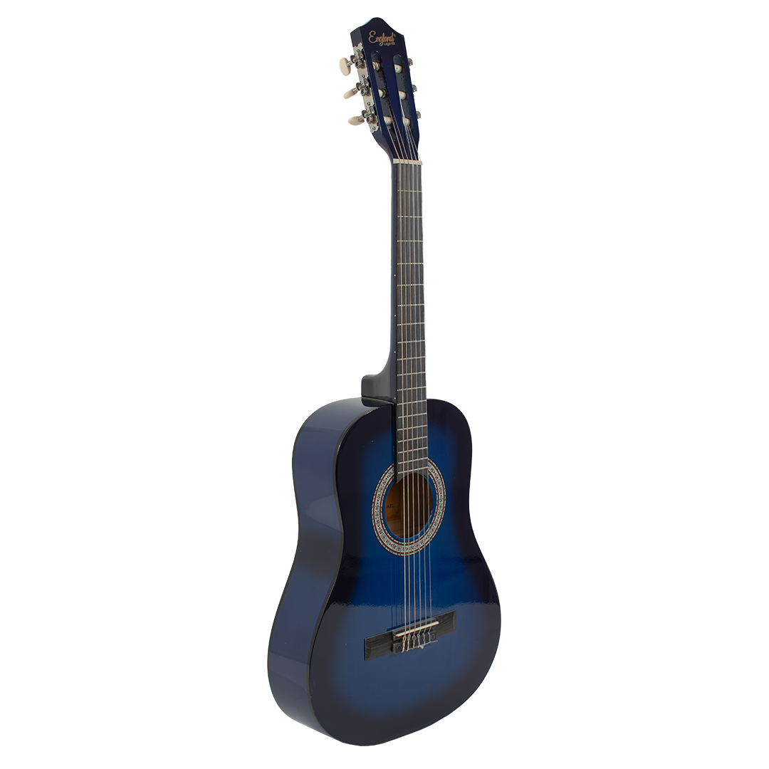 GUITARRA CLASICA 36", COLOR AZUL, INCLUYE BOLSO Y CUERDAS DE RESPUESTO