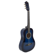 GUITARRA CLASICA 36", COLOR AZUL, INCLUYE BOLSO Y CUERDAS DE RESPUESTO