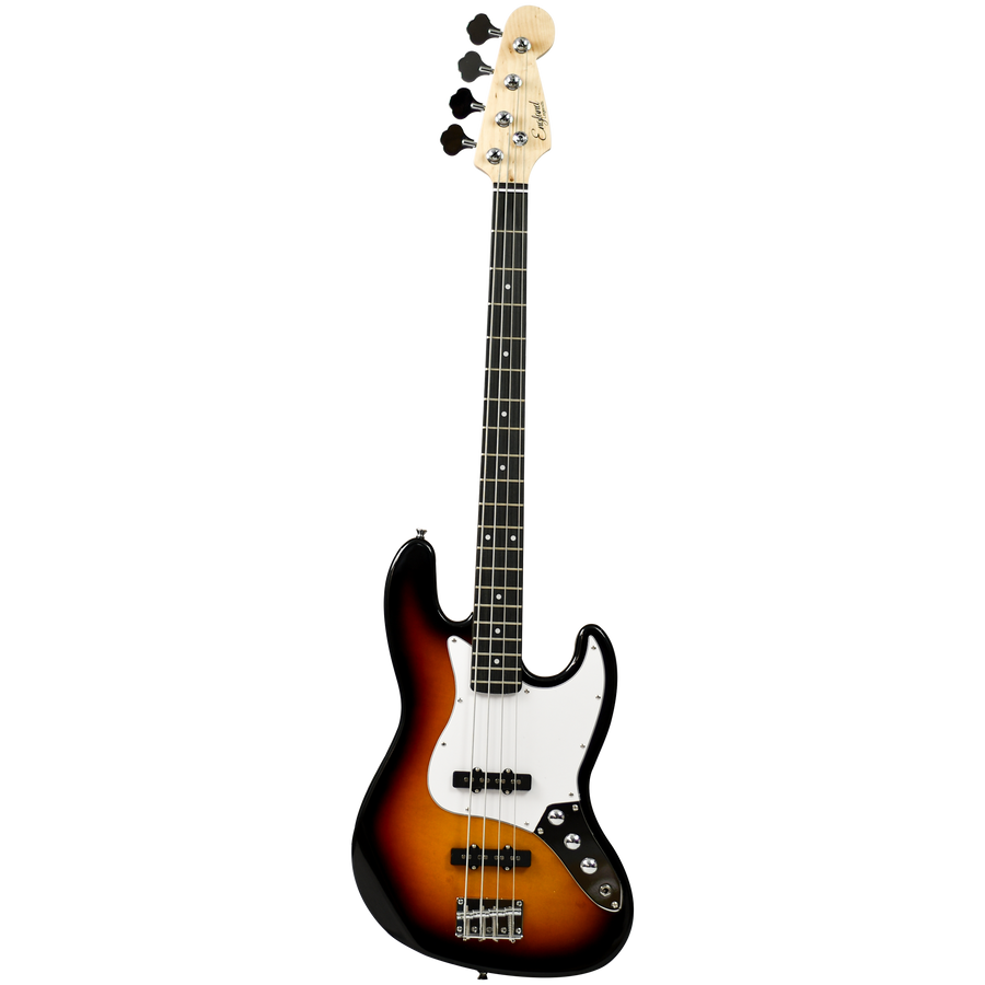 BAJO ELECTRICO 4 CUERDAS TIPO JAZZ BASS COLOR AMARILLO, INCLUYE BOLSO, CUERDAS DE REPUESTO, CABLE, CORREA, FINADOR Y SOPORTE