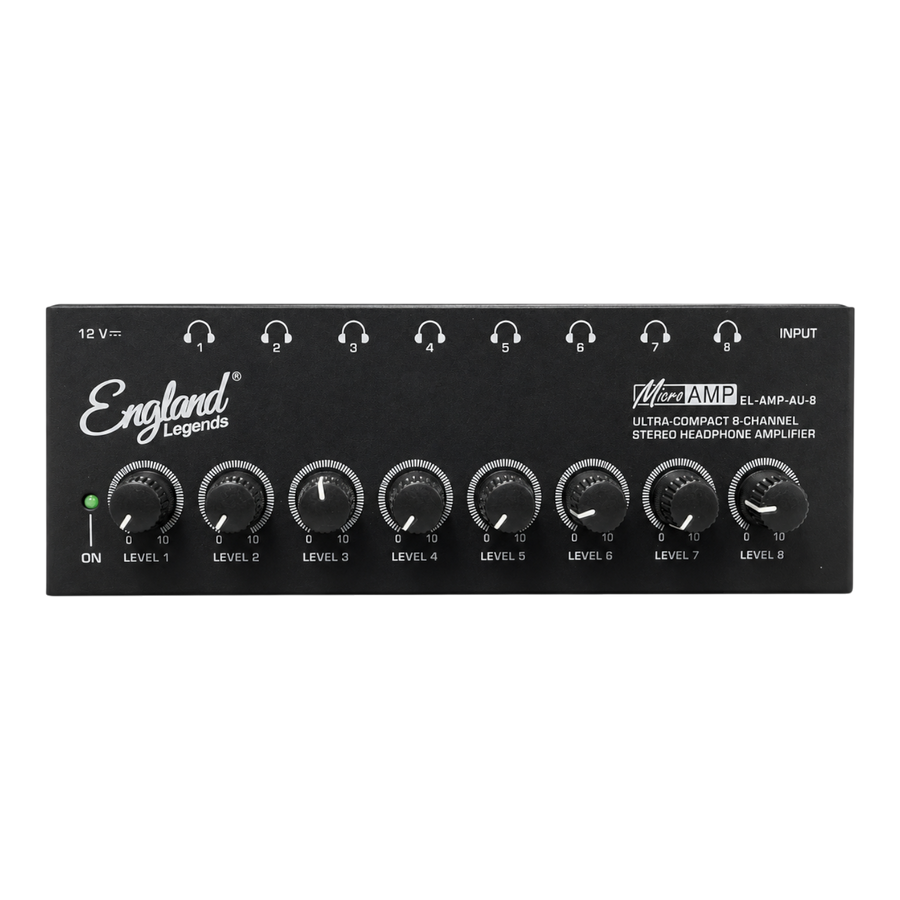 AMPLIFICADOR DE UN CANAL PARA MONITOREO IN-EAR, ENTRADA : CONECTOR XLP/TRS DE ¼" CON MECANISMO DEBLOQUEO, LED DE ENCENDIDO