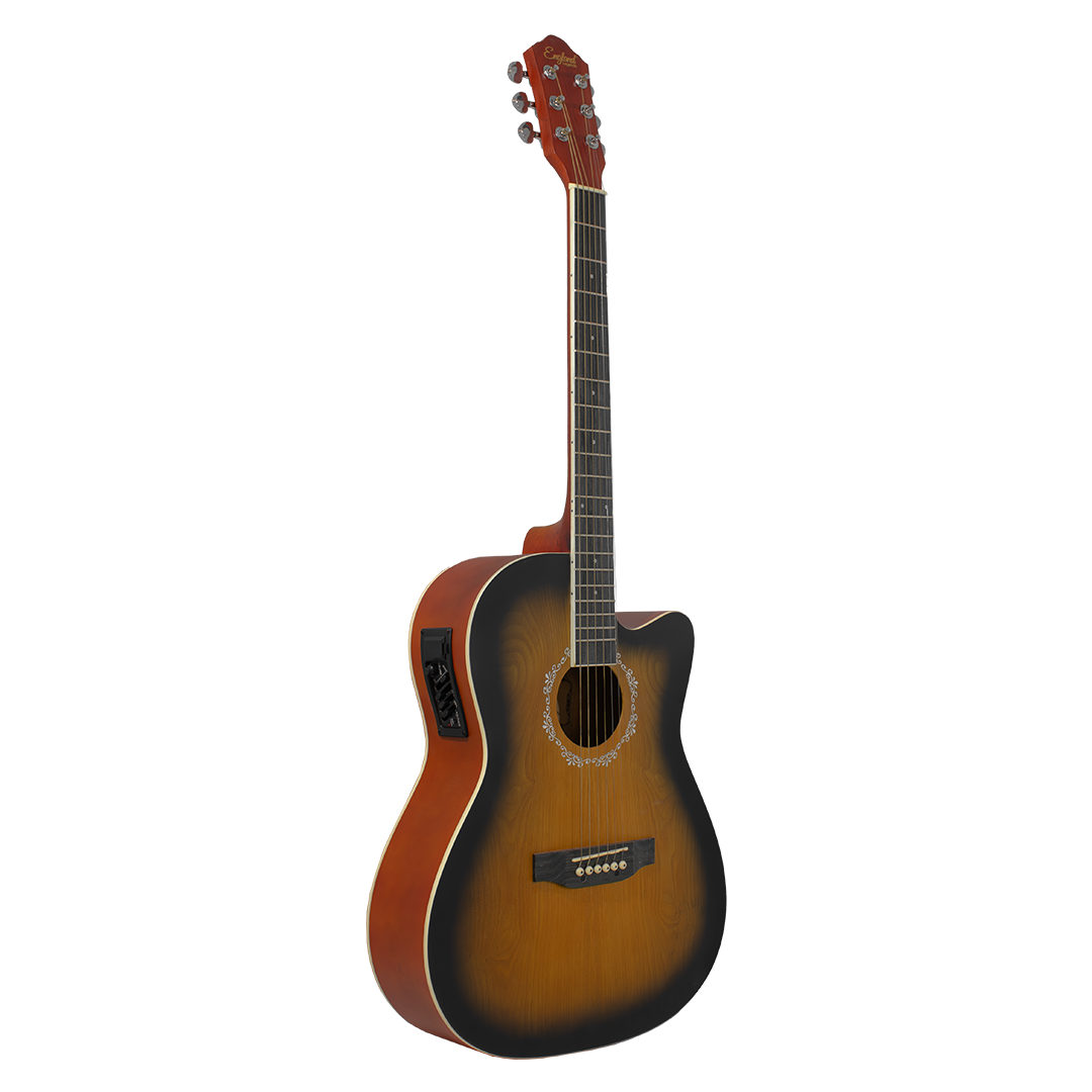Guitarra Electroacústica CutaWay, 39 Pulg, England Legends, EL-GEL 03 CN