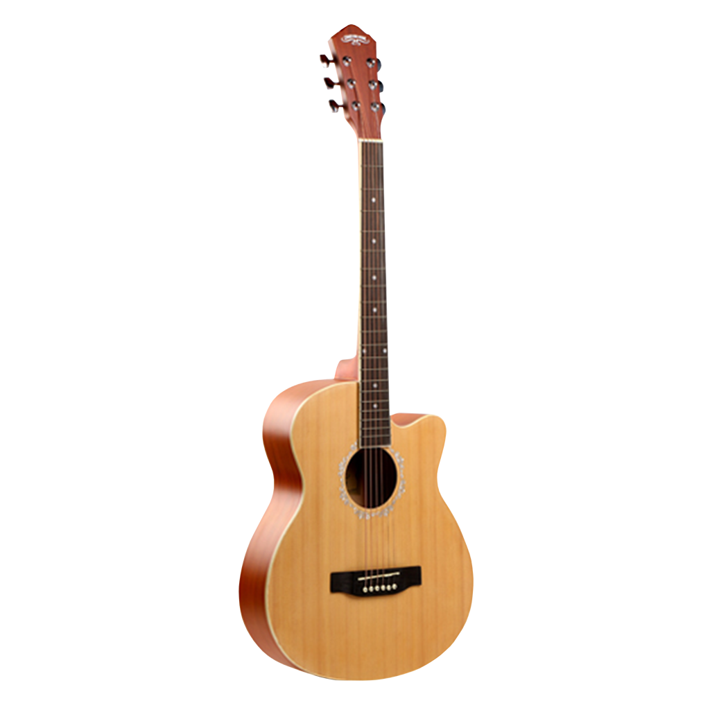 GUITARRA ELECTROACUSTCA ESCALA 39", COLOR NATURAL, INCLUYE BOLSO, SET DE CUERDAS