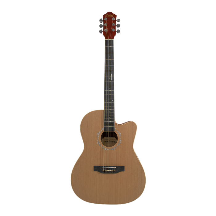 GUITARRA ELECTROACUSTCA ESCALA 39", COLOR NATURAL, INCLUYE BOLSO, SET DE CUERDAS