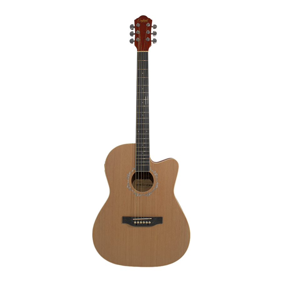 GUITARRA ELECTROACUSTCA ESCALA 39", COLOR NATURAL, INCLUYE BOLSO, SET DE CUERDAS
