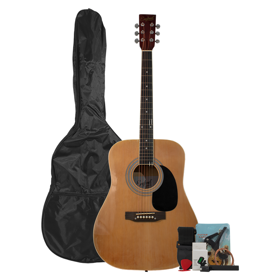 Guitarra Acústica 39 Pulg, Color Natural, England Legends