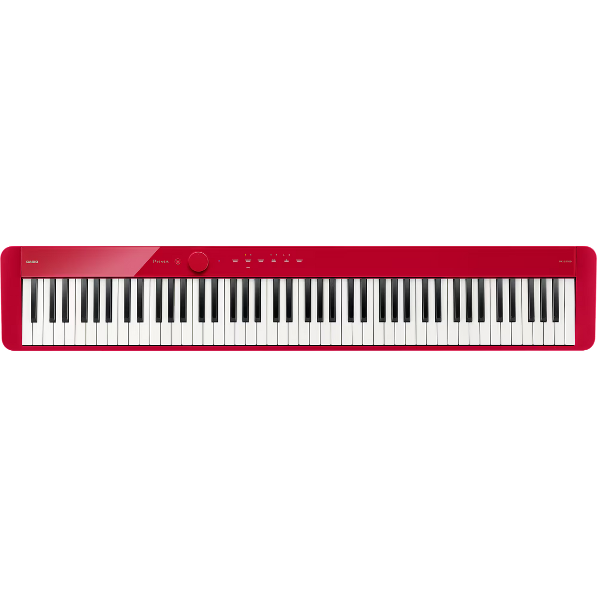 PIANO ELECT DE 88 T CON 5 NIV DE SENSIBILIDAD, COLOR ROJO, 18 TIMB, CONECCIÓN INALAMBRICA BLUETOOTH 5.0, USB TO HOST