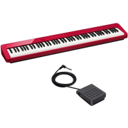 PIANO ELECT DE 88 T CON 5 NIV DE SENSIBILIDAD, COLOR ROJO, 18 TIMB, CONECCIÓN INALAMBRICA BLUETOOTH 5.0, USB TO HOST