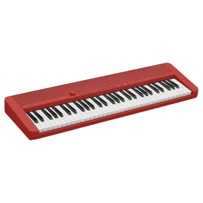 TECL DE 61 T  CON 3 NIV DE SENSIBILIDAD, 61 TIMB, POLIF 64, FUNTE DE SONIDO AIX, USB TO HOST, COLOR ROJO
