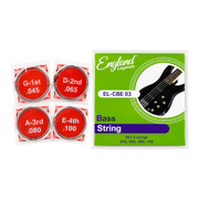 SET DE CUERDAS PARA BAJO ELECTRICO DE 4 CUERDAS, ACERO NIQUELADO, CALIBRE 0.45-0.55-0.80-1.00