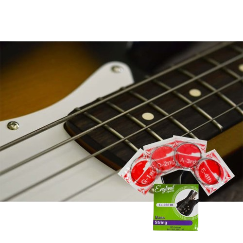 SET DE CUERDAS PARA BAJO ELECTRICO DE 4 CUERDAS, ACERO NIQUELADO, CALIBRE 0.45-0.55-0.80-1.00