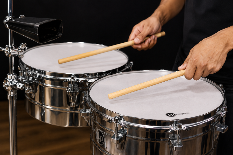 BAQUETA SIN PUNTA PARA TIMBAL, COLOR NATURAL, 14X328MM
