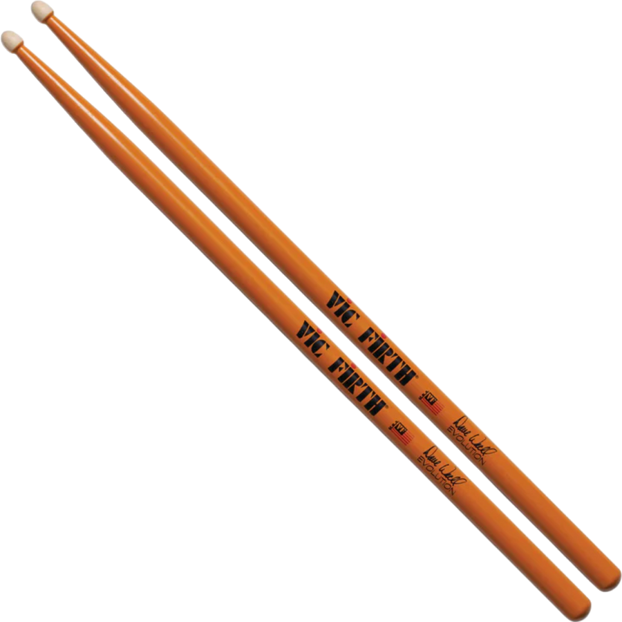 PALILLOS PUNTA DE MADERA FORMA GOTA DE LAGRIMA, SERIE AUTOGRAFIADA DAVE WECKL EVOLUTION