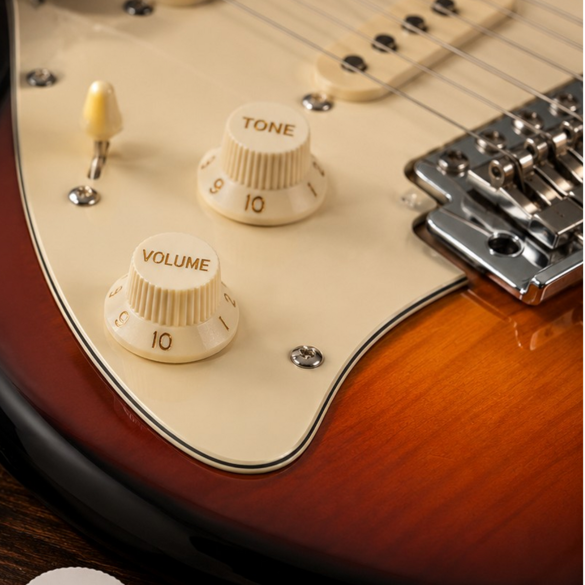 Perilla de Volumen para Guitarra Eléctrica , Beige y Blanco, ENGLAND LEGENDS EL-CVG 01