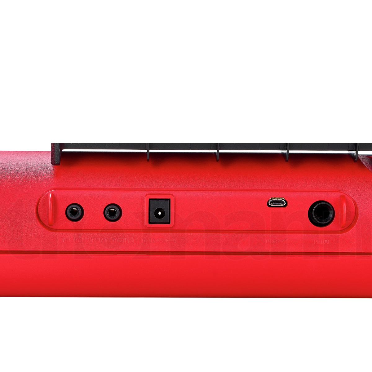 TECL 61 T , 400 TIMB, 77 RITM, POLIFONIA 32, CONEC APP, USB A HOST, PANT LCD, COLOR ROJO