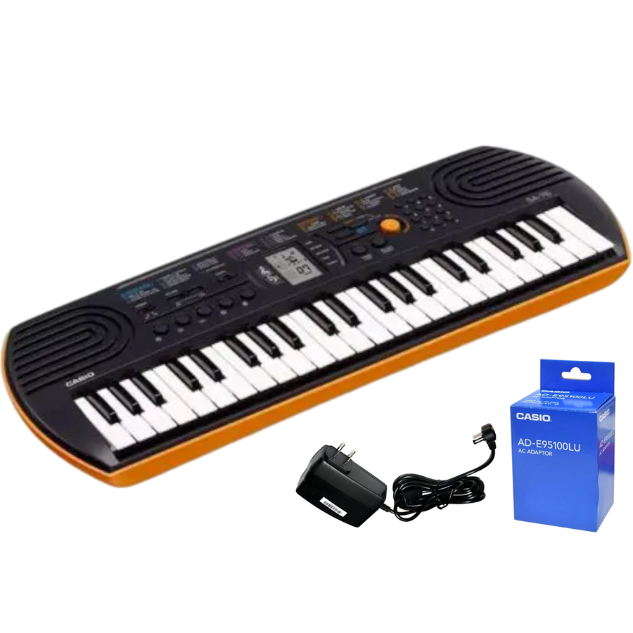 MINI TECL, 44 T, 100 TIMB, 50 RITM, 10 CANCIONES INCORPORADAS, POLIFONIA 8, PANTALLA LCD, INCL ADAPT DE CORRIENTE, COLOR NEGRO