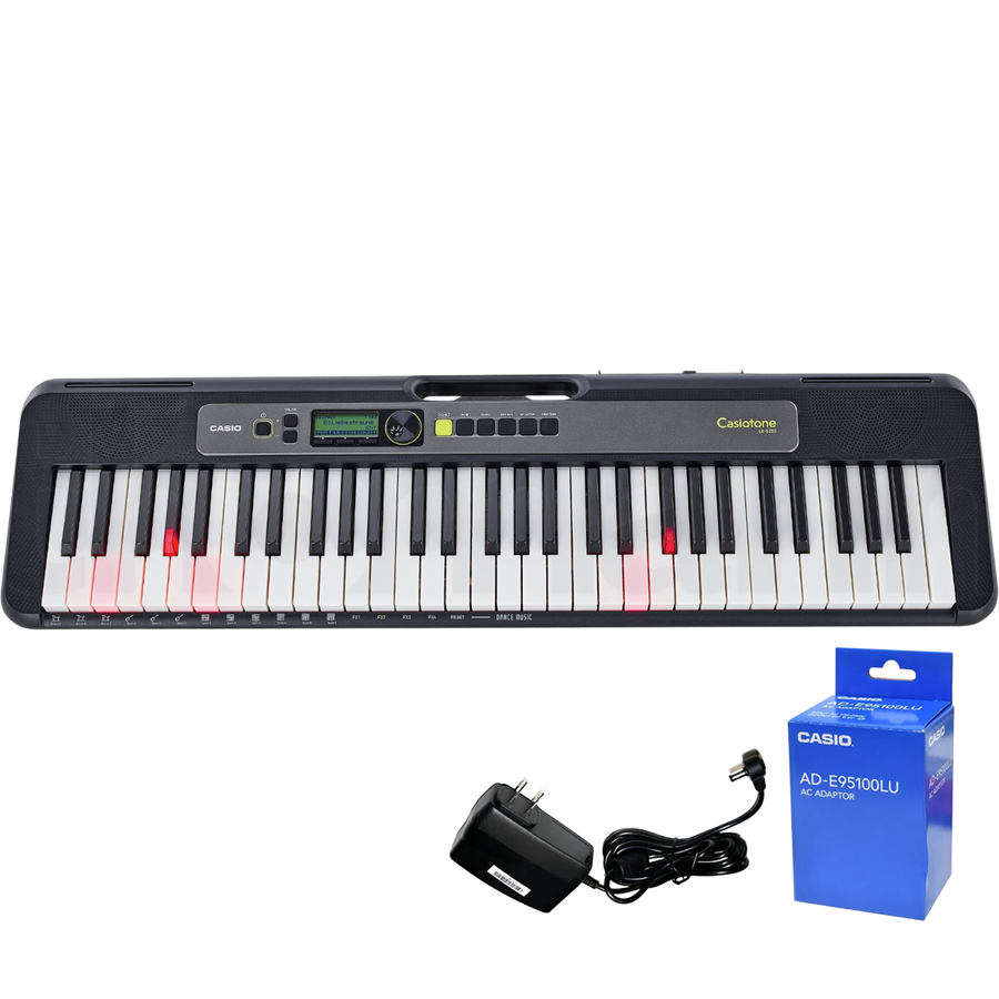 TECL 61 T RETROILUMINADAS, 400 TIMB, 77 RITM, POLIF 48, CONEC APP, USB MIDI, PANT LCD, INCL ADAPT DE CORRIENTE, COLOR NEGRO